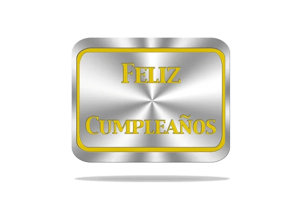 Feliz cumpleaños botón . —  Fotos de Stock