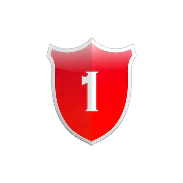 Secure shield number 1. — Stock Photo, Image