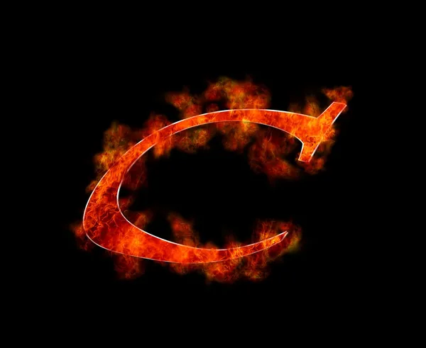 C burning. — Stock Photo, Image