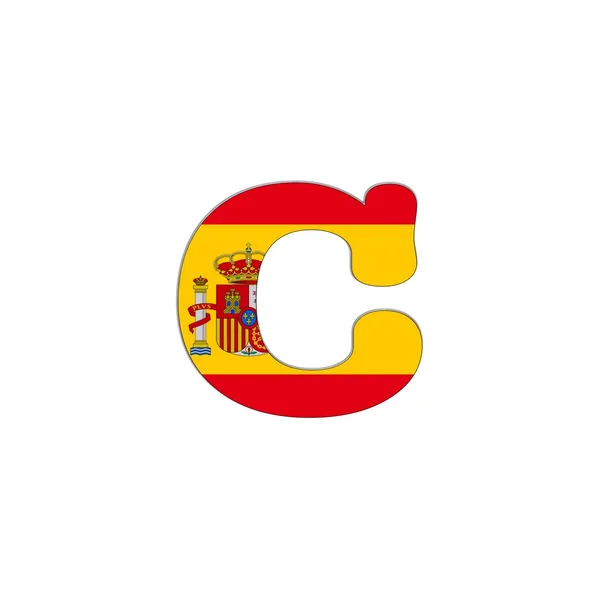 C letter Spain Abc. — Stock Photo, Image