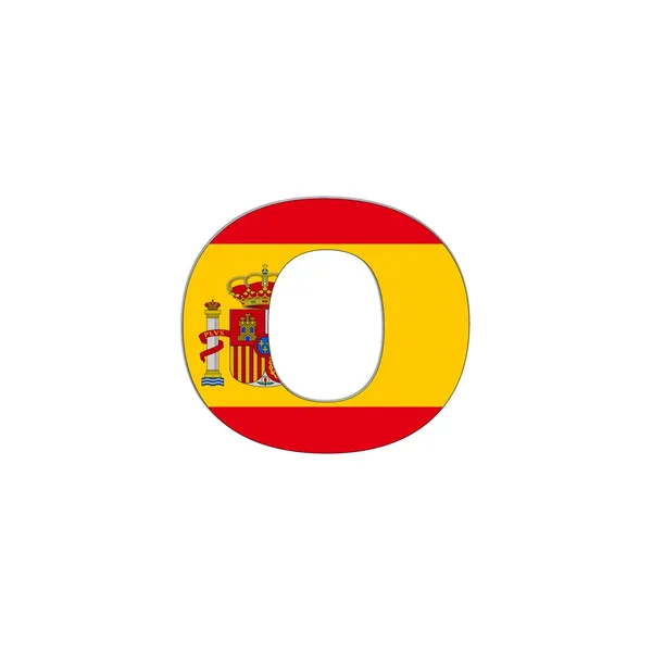 Буква O Испания . — стоковое фото