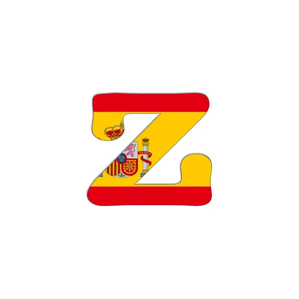 Z letter Spain Abc. — Stock Photo, Image