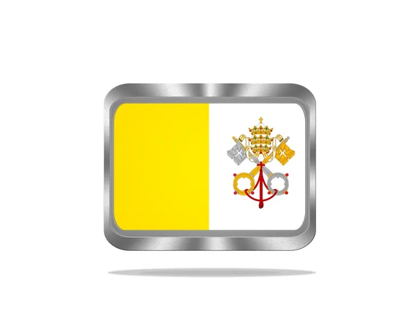 Bandera de Metal Vaticano . —  Fotos de Stock