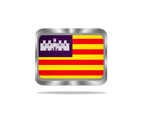 Bandeira Baleares Metal . — Fotografia de Stock