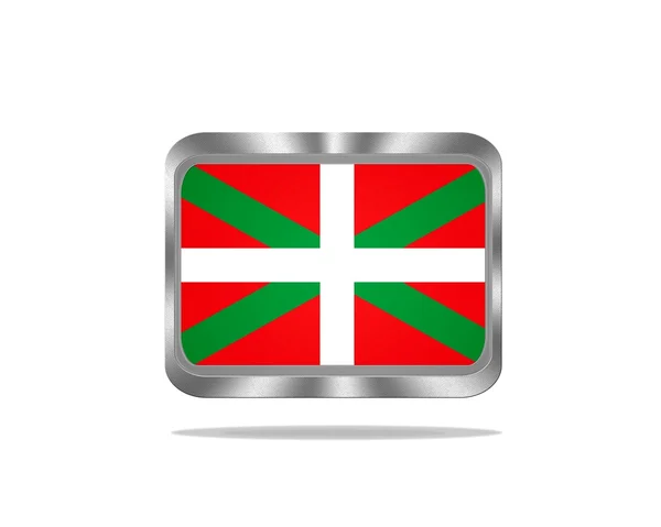 Bandera de metal Euskadi . —  Fotos de Stock