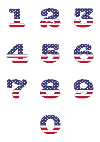 Numbers USA . — Stock Photo, Image