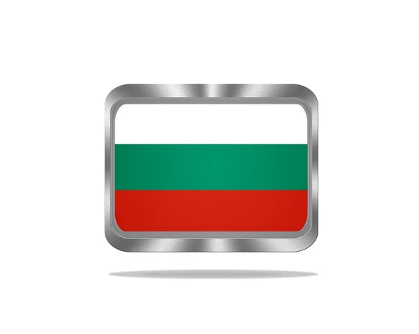 Bandera búlgara de metal . — Foto de Stock
