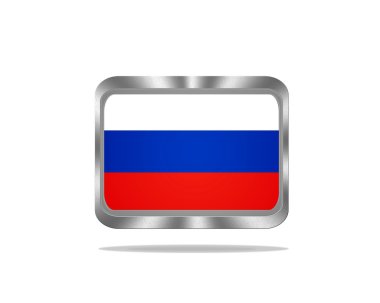 metal Rusya bayrağı.