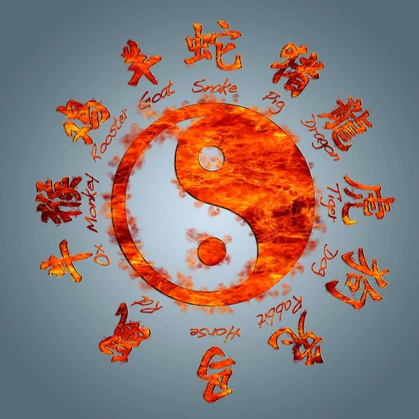 Zodiaco cinese. — Foto Stock