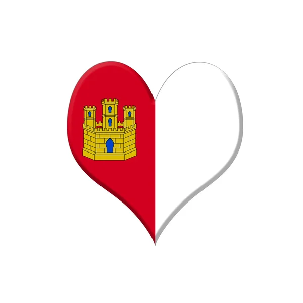 Castilla La Mancha coeur . — Photo