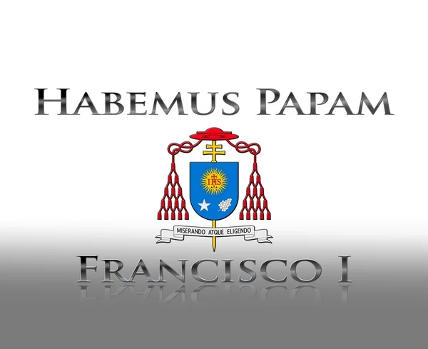 Хабемус Папам Франсиско I . — стоковое фото