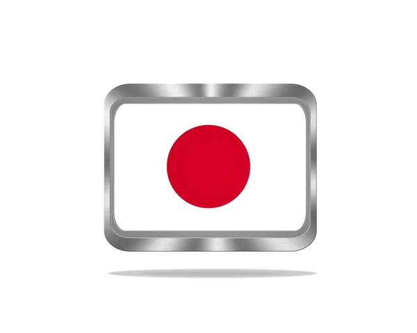 Bandeira de metal Japão . — Fotografia de Stock