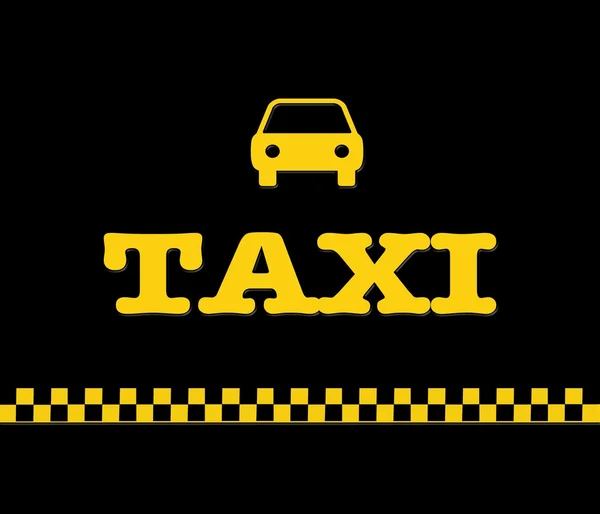 Gelbes Taxi. — Stockfoto