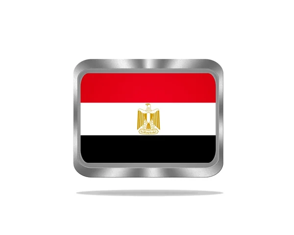 Metal Egypt flag. — Stock Photo, Image