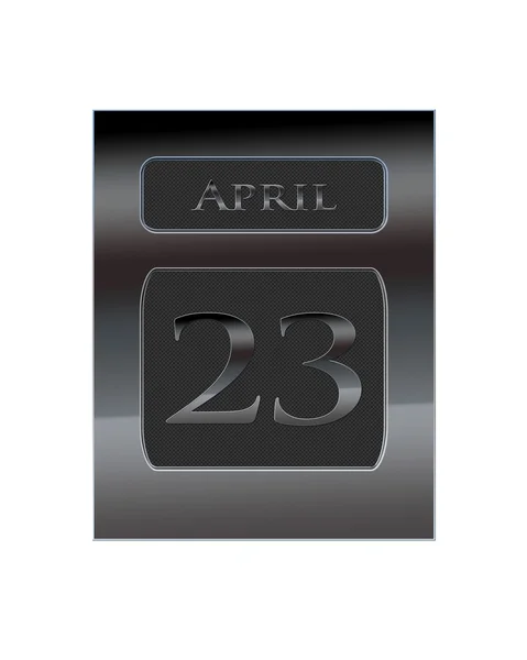 23 Απριλίου μετάλλων ημερολόγιο. — Φωτογραφία Αρχείου