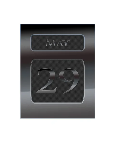 Metal calendar May 29. — Stock Photo, Image