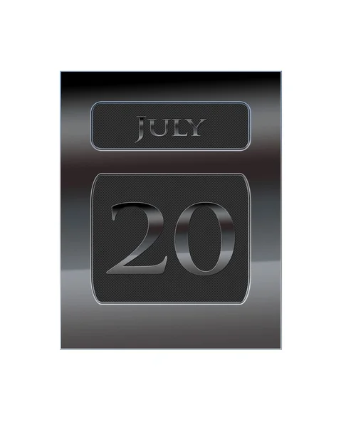 Μεταλλικά ημερολόγιο 20 Ιουλίου. — Φωτογραφία Αρχείου