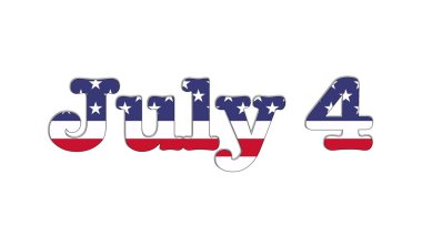 July 4 USA. clipart