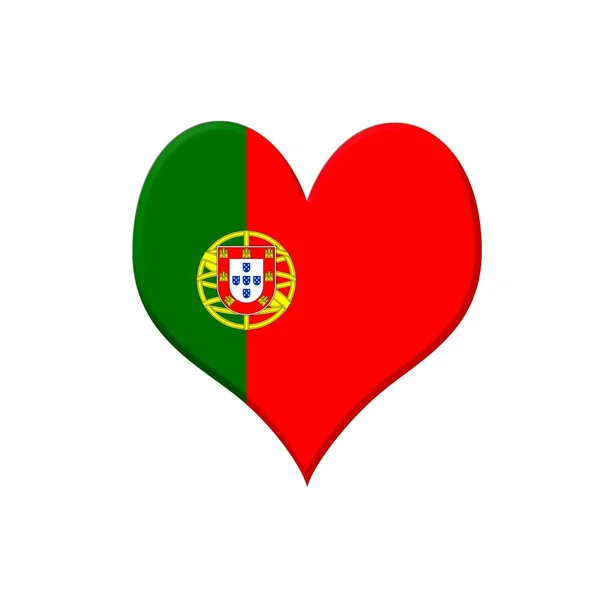 Portugal-hjerte . – stockfoto