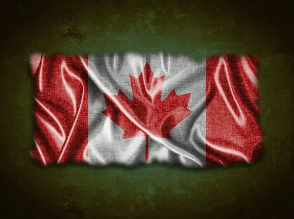 Vintage Kanada bayrağı. — Stok fotoğraf