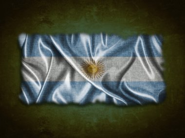 Vintage Arjantin bayrağı.
