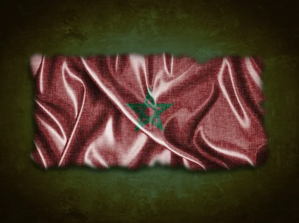 Vintage Marokko vlag. — Stockfoto