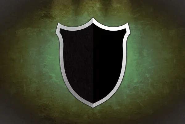 Black shield. — Stock Photo, Image