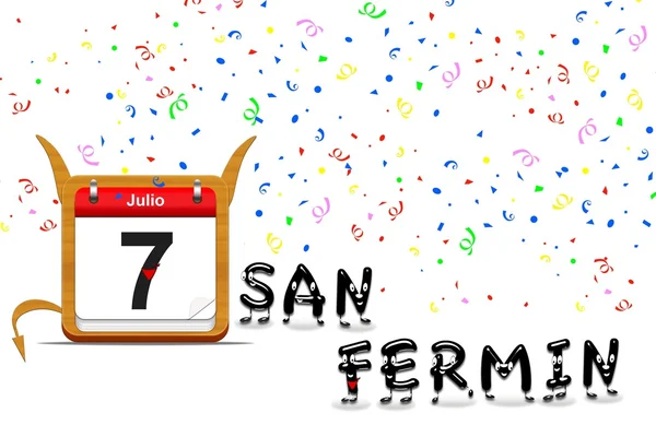 July 7, San Fermin. — Stock Photo, Image