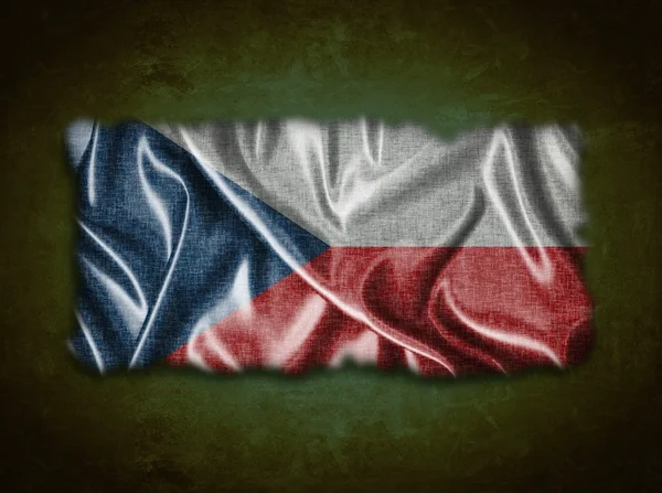 Bandeira da República Checa vintage . — Fotografia de Stock