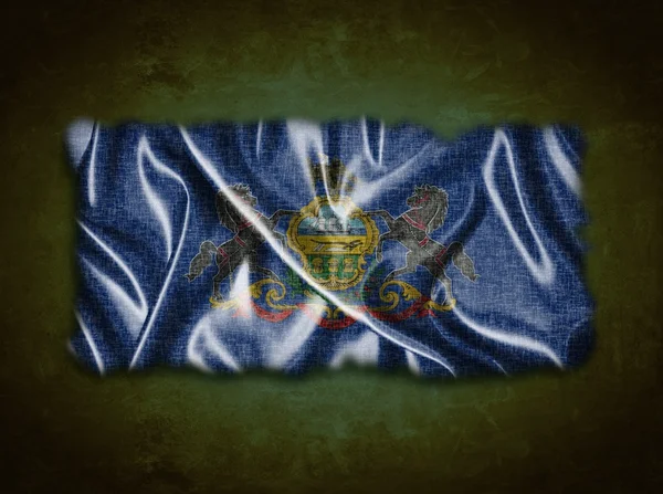 Vintage pennsylvania vlag. — Stockfoto