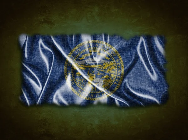 Винтажный флаг Небраски . — стоковое фото