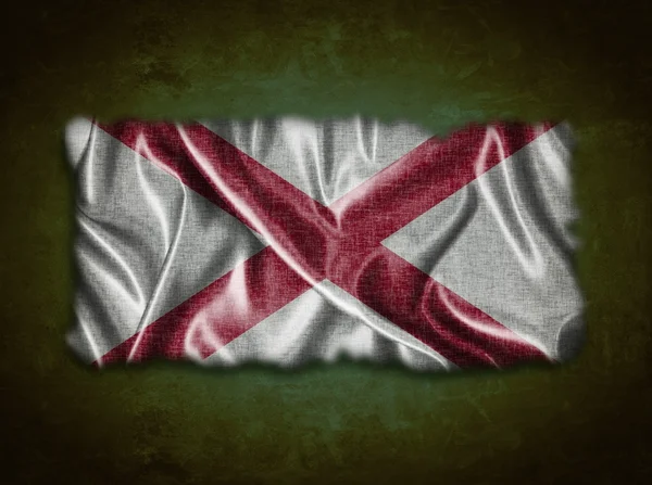 Винтажный флаг Алабамы . — стоковое фото