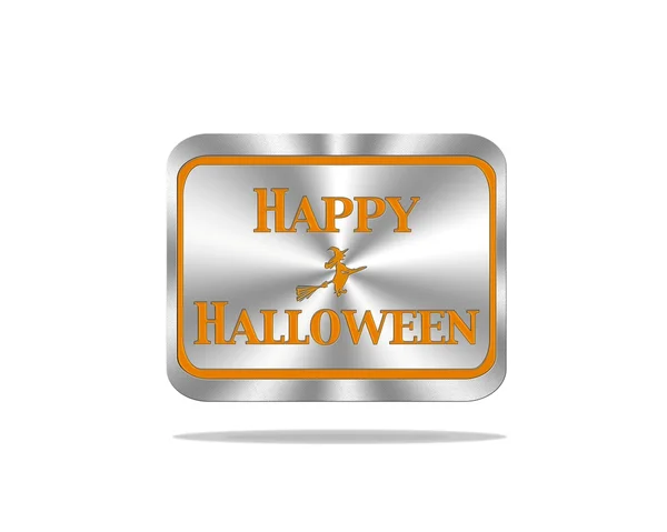 Glücklicher Halloween-Knopf. — Stockfoto