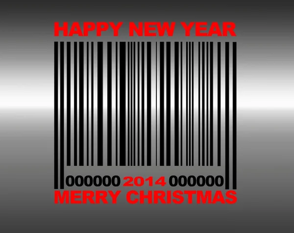 Frohe Weihnachten Barcode. — Stockfoto