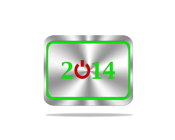2014 Of button. — Stock Photo, Image
