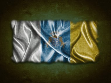 Vintage Kanarya Adaları bayrağı.