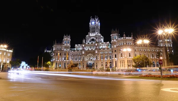 Cibeles palác v Madridu. — Stock fotografie