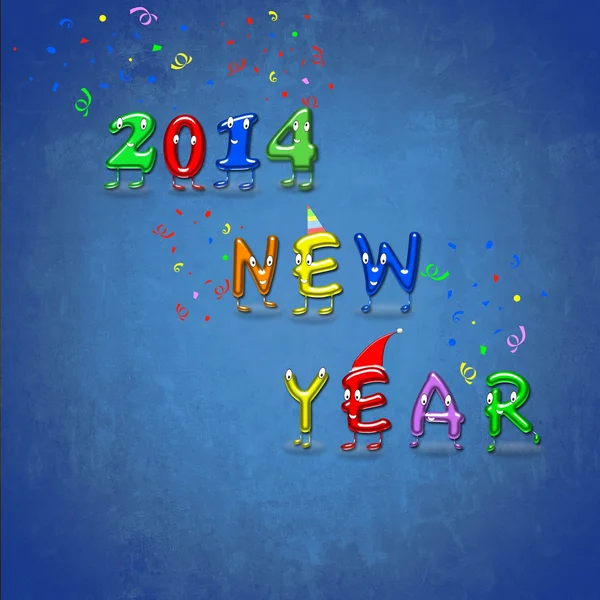 Boldog új évet 2014-ben. — Stock Fotó
