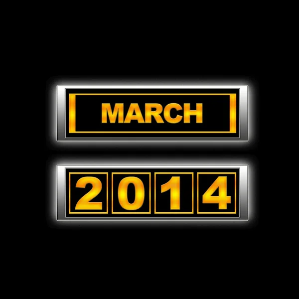 Março de 2014 . — Fotografia de Stock