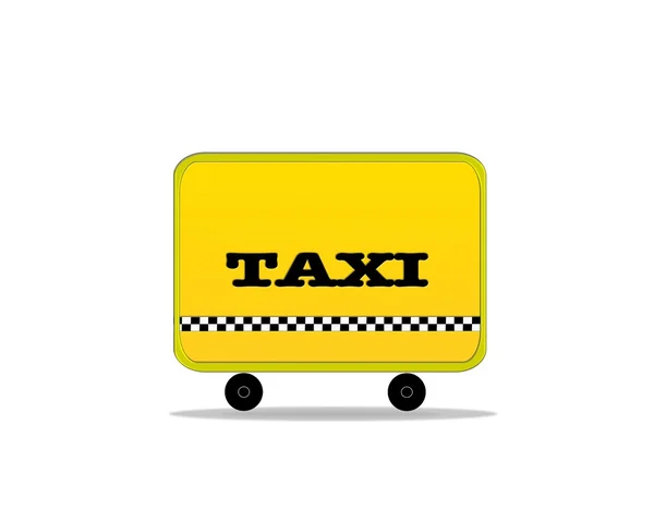 Gul taxi. — Stockfoto