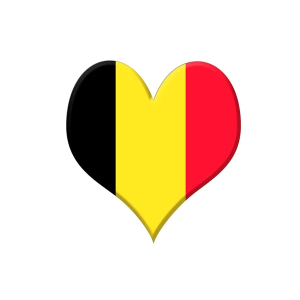 Belgique coeur . — Photo