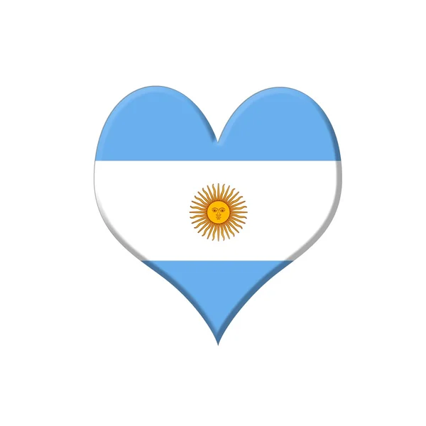 Argentina cuore . — Foto Stock