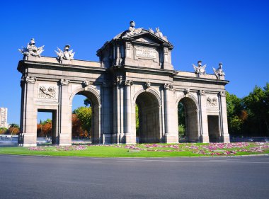 Puerta de alcala, madrid, İspanya.