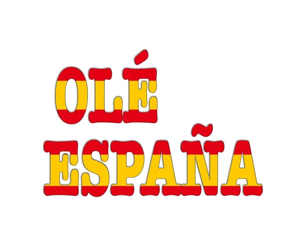 Vlajka Španělsko. — Stock fotografie