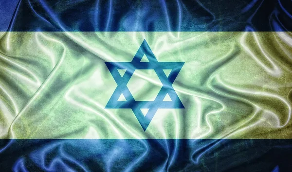 Vintage İsrail bayrağı. — Stok fotoğraf