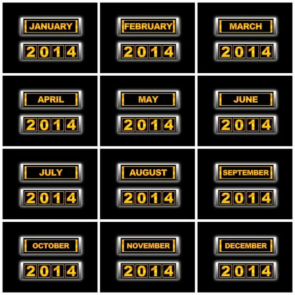 Calendario 2014 . — Foto de Stock