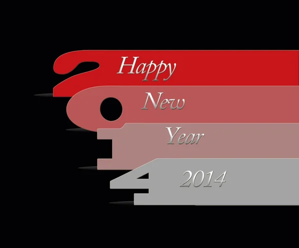 Felice anno nuovo 2014. — Foto Stock