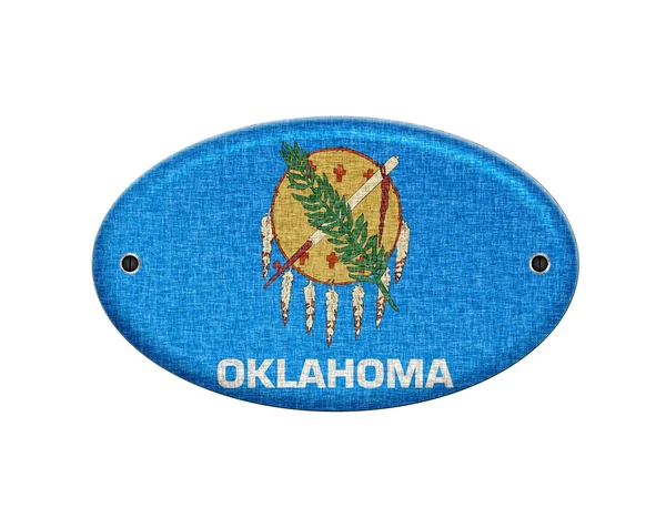 Wooden sign of Oklahoma. — Stock Photo, Image