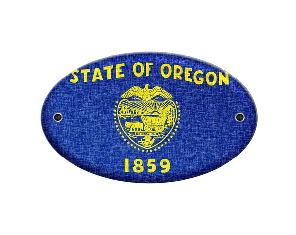 Drewniany znak Oregon. — Zdjęcie stockowe