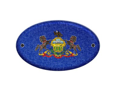 pennsylvania'nın ahşap işareti.